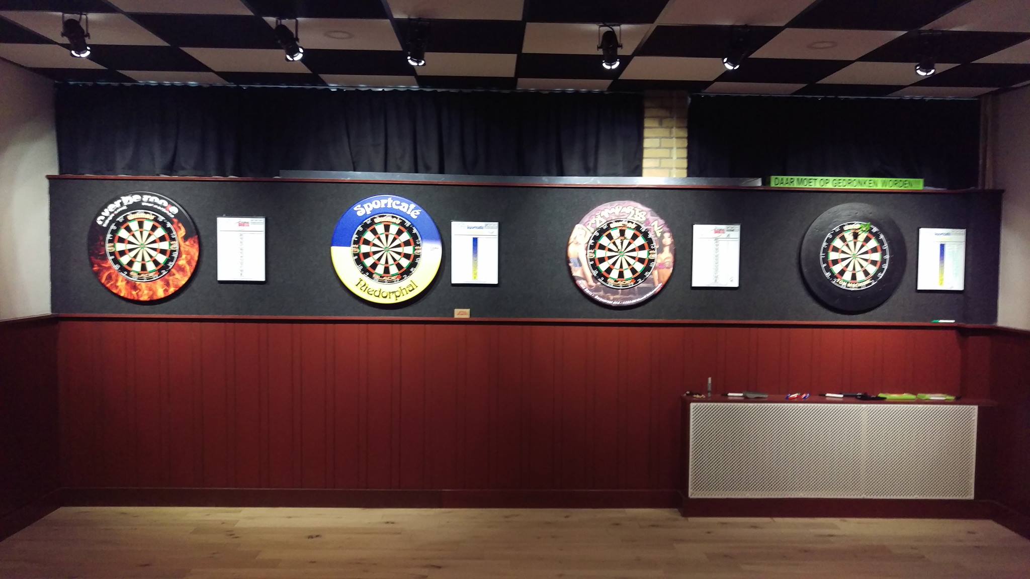 Dartruimte vernieuwd